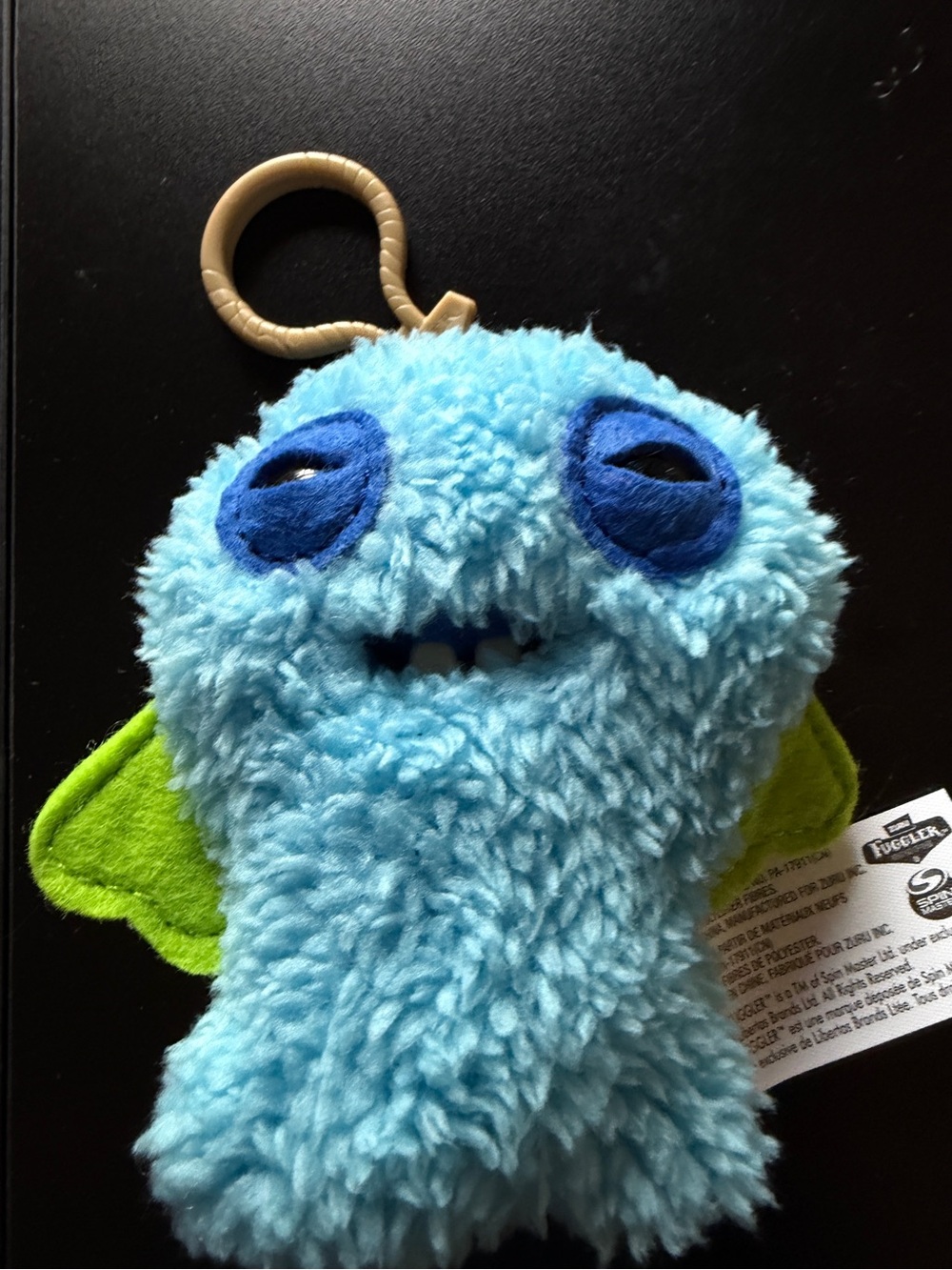 New Fuggler Ugly Monster Keyring Keychain Plush 5" Cod Father Blue Bag Charm